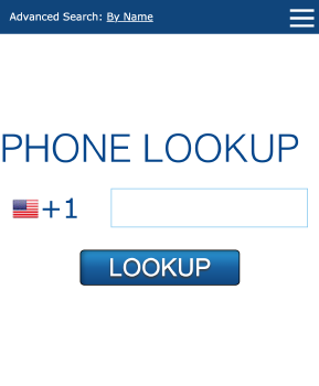 Captura de pantalla del campo de búsqueda de Phone Lookup del navegador web Chrome
